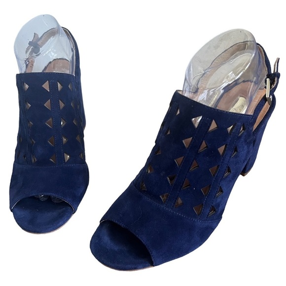 Halogen Hazoey- Lea in Navy suede - Picture 2 of 6